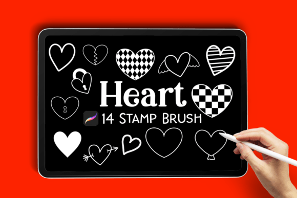14 Heart Stamps for Procreate: A Designer's Quick Guide