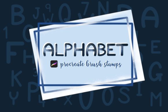 Alphabet Procreate Brush Stamps for Fast, Fun Design