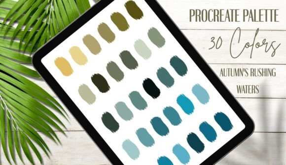 Autumn's Rushing Waters: The Perfect 30-Color Palette