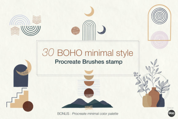 Boho Minimal Procreate Brushes: Effortless Style for Digital Artists