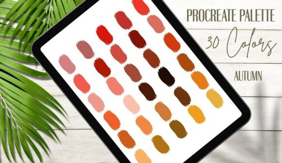 Embrace the Golden Atmosphere with the PROCREATE Autumn Palette