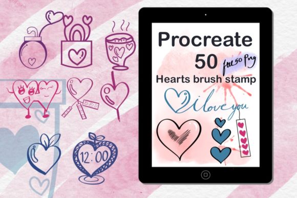 Heart Brush Stamp: Crafting Digital Warmth in Procreate