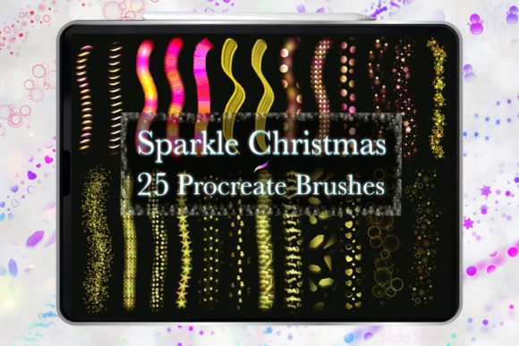 Illuminate Your Designs with Procreate Brush Christmas Light Glow