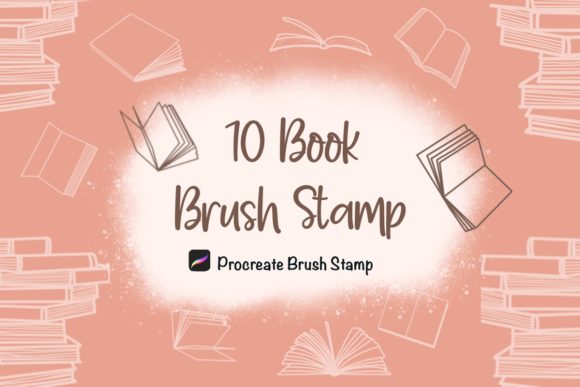 Procreate Brush Stamp: 10 Book Stamps for Creative Design