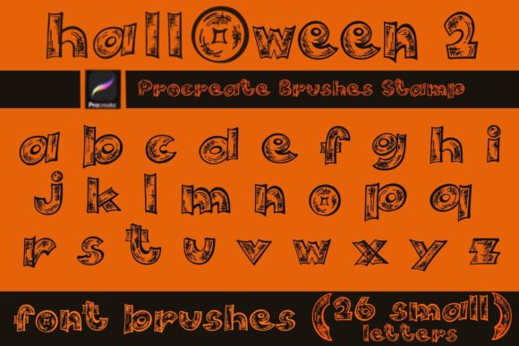 Procreate Brushes Stamp Halloween 2 Font: A Designer's Spooky Toolkit