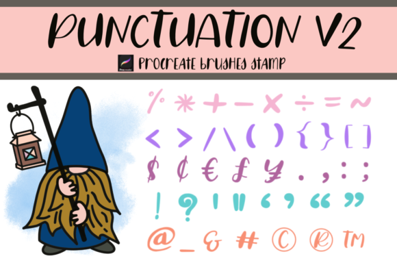 Procreate Brushes Stamp Punctuation V2: Elevate Your Digital Typography