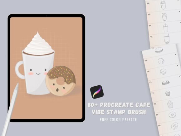 Procreate Cafe Lover Stamp Brush: A Cozy Toolkit for Digital Creators