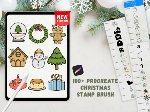 Procreate Christmas Stamp Brushes: Festive Art Made Simple