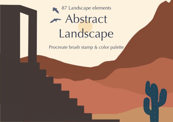 Procreate Stamp Brushes Landscape: Instant Digital Scenery