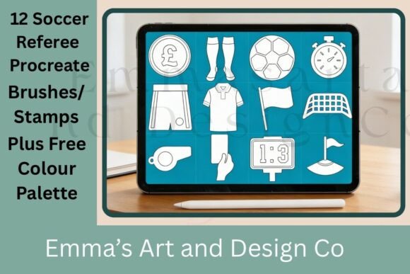 Soccer Referee Procreate Brush Set: Your Ultimate Design Toolkit