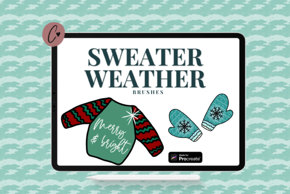 Sweater Weather Brushes for Procreate: Cozy Design Made Easy