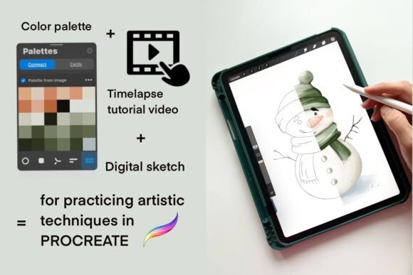 Watercolor Snowman Tutorial: Mastering the Palette