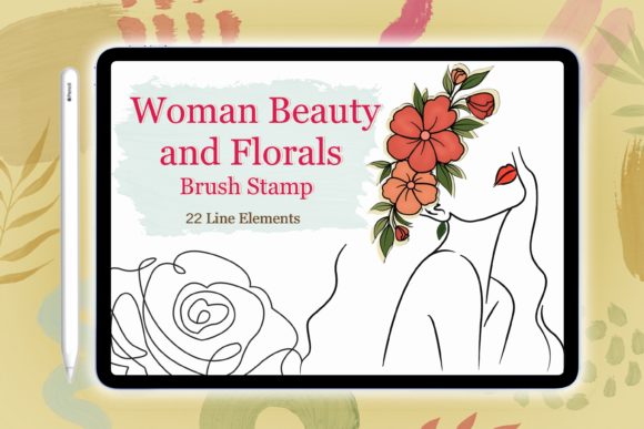 Woman Beautiful and Florals Stamp Brush: A Designer's Guide